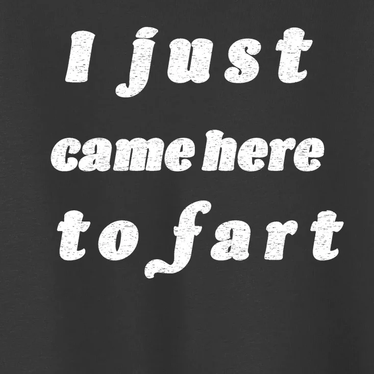 I Just Came Here To Fart Toddler T-Shirt