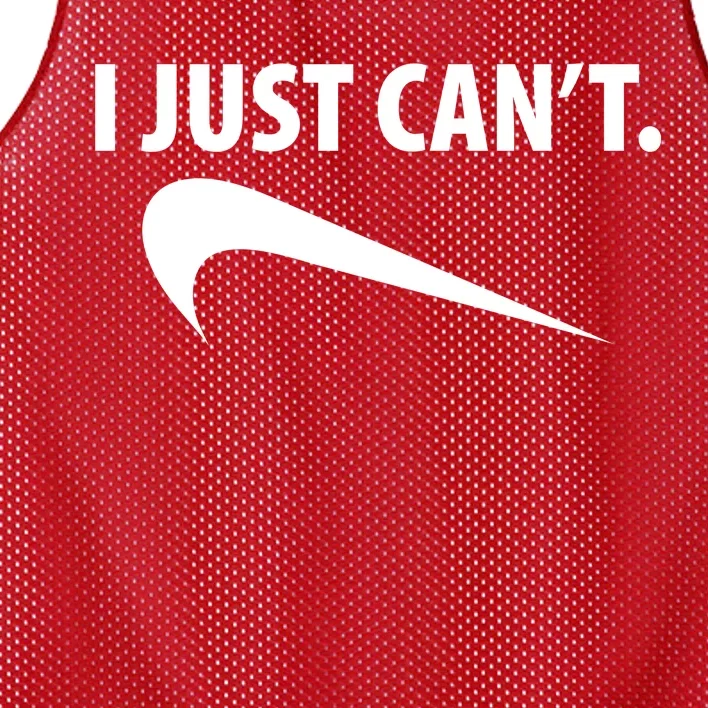 I Just Can't Funny Parody Mesh Reversible Basketball Jersey Tank