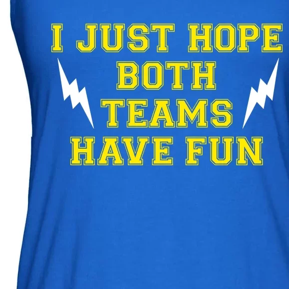 I Just Hope Both Teams Win Ladies Essential Flowy Tank