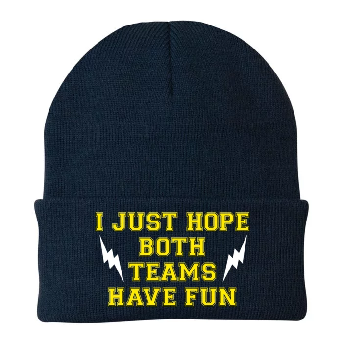 I Just Hope Both Teams Win Knit Cap Winter Beanie