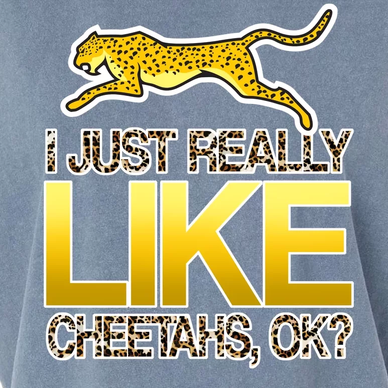 I Just Like Cheetahs Ok Garment-Dyed Women's Muscle Tee