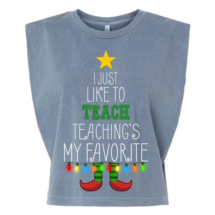 I Just Like To Teach, Teachings My Favorite Garment-Dyed Women's Muscle Tee