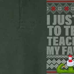 I Just Like To Teach Ugly Christmas Sweaters For Teachers Softstyle Adult Sport Polo