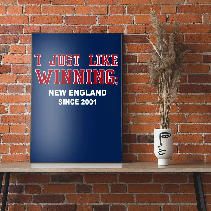 I Just Like Winning New England Poster