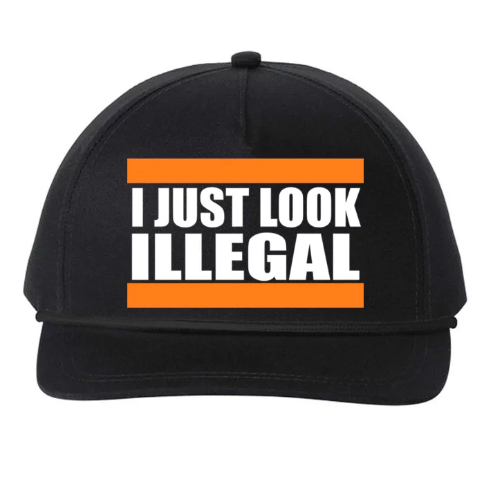 I Just Look Illegal Box Snapback Five-Panel Rope Hat