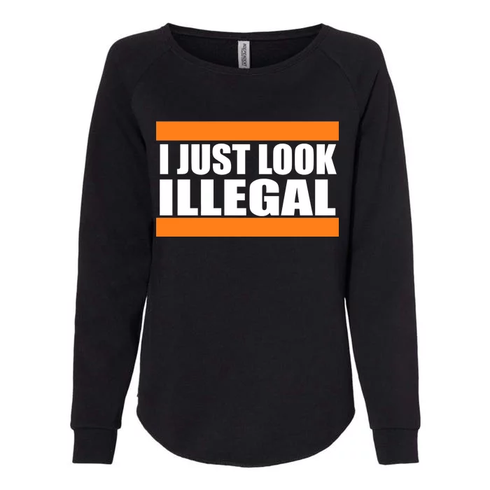 I Just Look Illegal Box Womens California Wash Sweatshirt