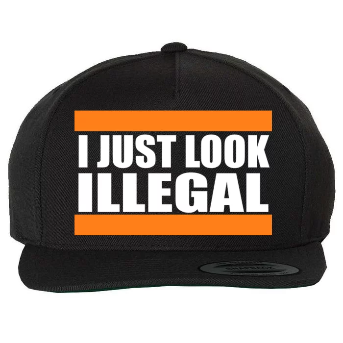 I Just Look Illegal Box Wool Snapback Cap