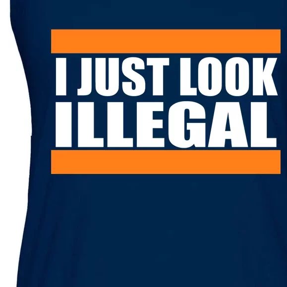 I Just Look Illegal Box Ladies Essential Flowy Tank