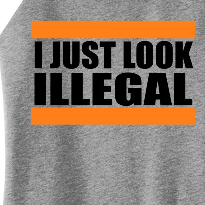 I Just Look Illegal Box Women’s Perfect Tri Rocker Tank