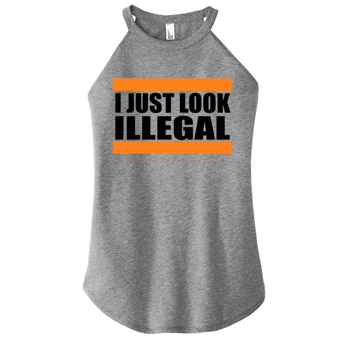 I Just Look Illegal Box Women’s Perfect Tri Rocker Tank