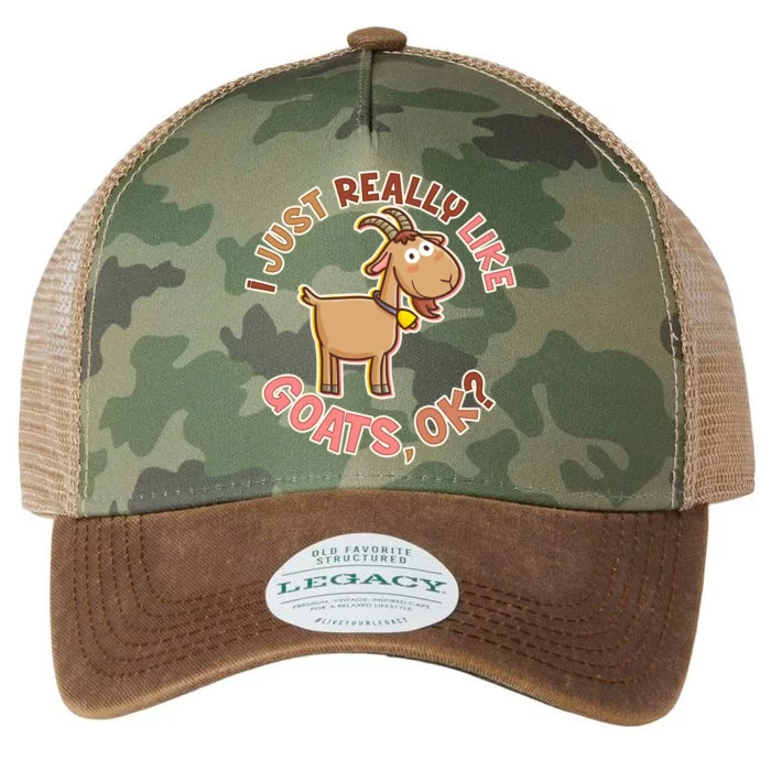 I Just Really Like Goats Ok? Legacy Tie Dye Trucker Hat