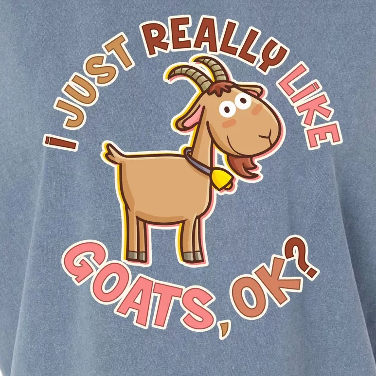 I Just Really Like Goats Ok? Garment-Dyed Women's Muscle Tee