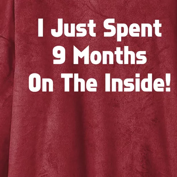 I Just Spent 9 Months on the Inside Hooded Wearable Blanket