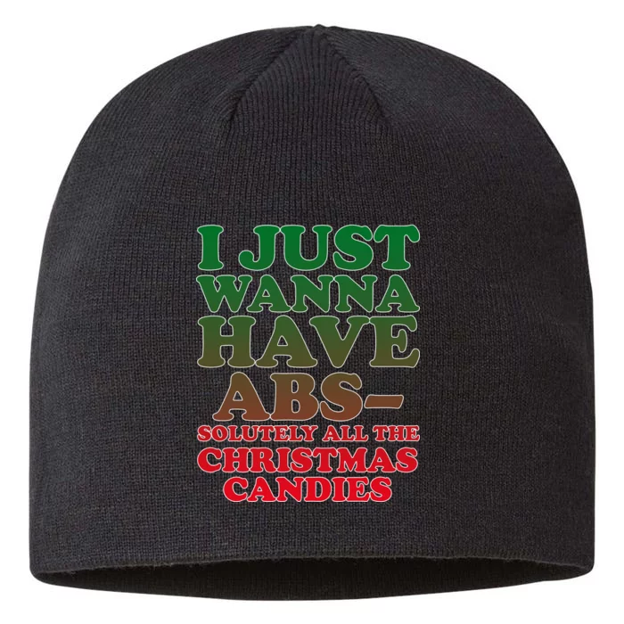 I Just Want Abs Christmas Candles 8 1/2in Sustainable Knit Beanie