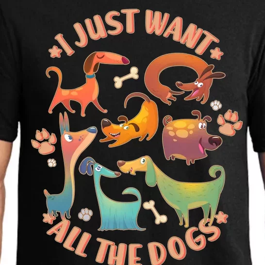 I Just Want All The Dogs Pajama Set