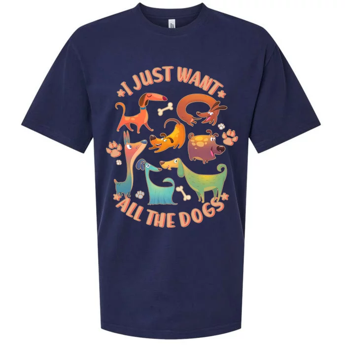 I Just Want All The Dogs Sueded Cloud Jersey T-Shirt