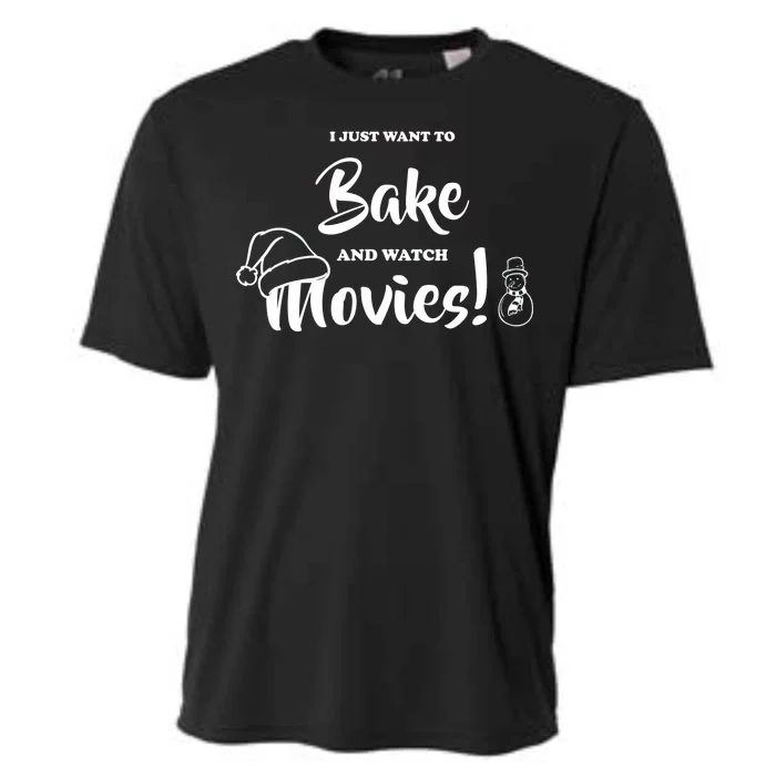 I Just Want To Bake And Watch Christmas Movies Cooling Performance Crew T-Shirt