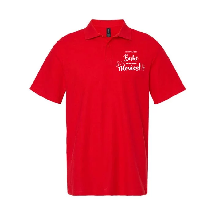 I Just Want To Bake And Watch Christmas Movies Softstyle Adult Sport Polo