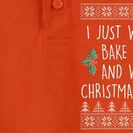 I Just Want To Bake Stuff And Watch Christmas Movies Ugly Sweater Dry Zone Grid Performance Polo