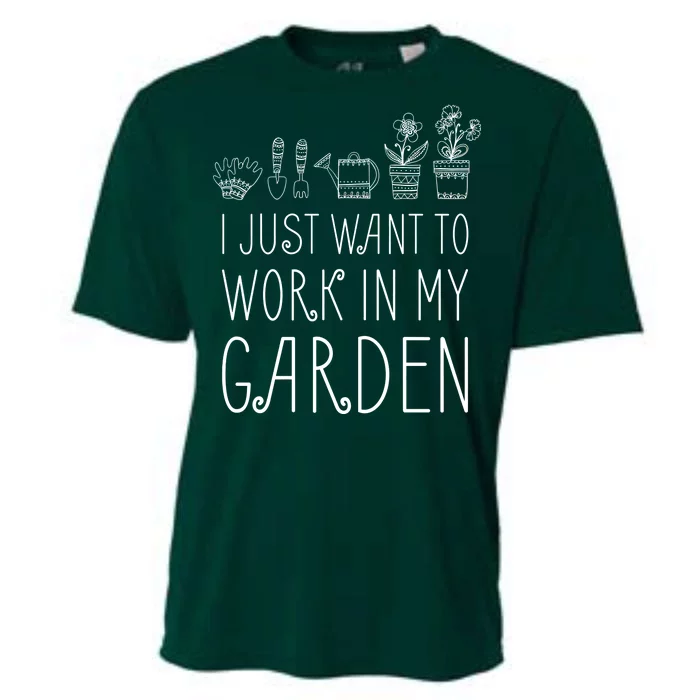 I Just Want To Work In My Garden Cooling Performance Crew T-Shirt