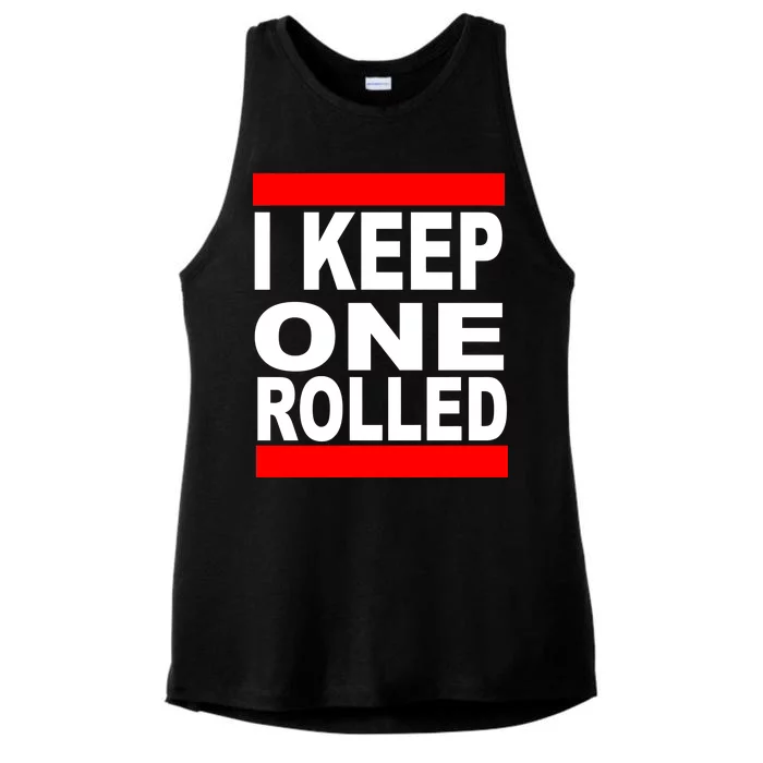 I Keep One Rolled Ladies Tri-Blend Wicking Tank