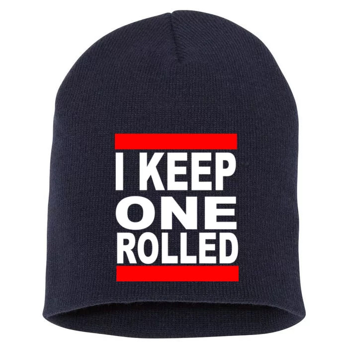 I Keep One Rolled Short Acrylic Beanie