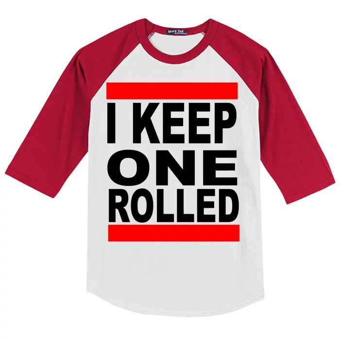 I Keep One Rolled Kids Colorblock Raglan Jersey