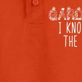 I Know All The Dirt Funny Gardening Dry Zone Grid Performance Polo