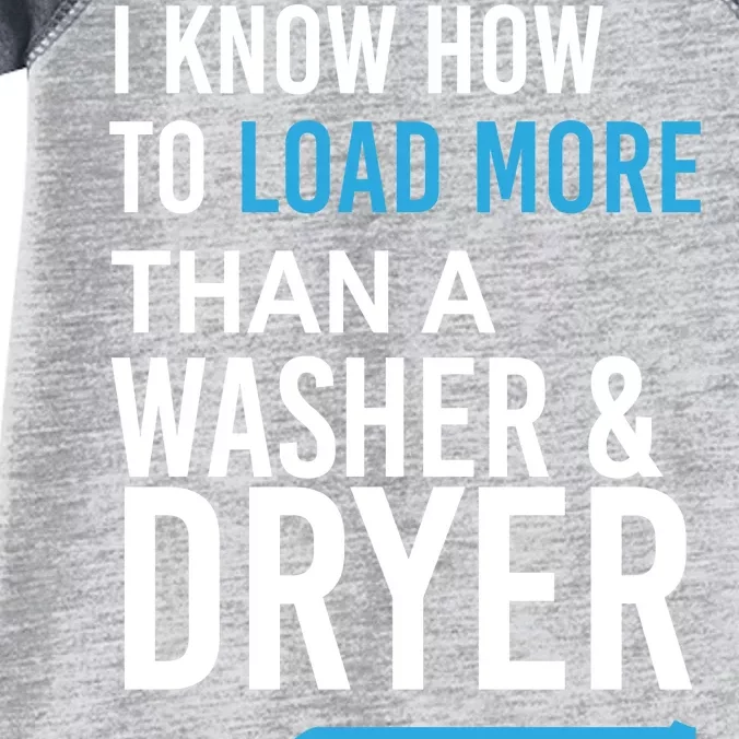 I Know How to Load More Than A Washer and Dryer Infant Baby Jersey Bodysuit