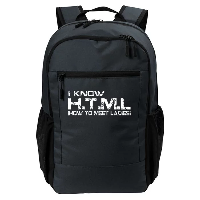 I know HTML How To Meet Ladies Daily Commute Backpack