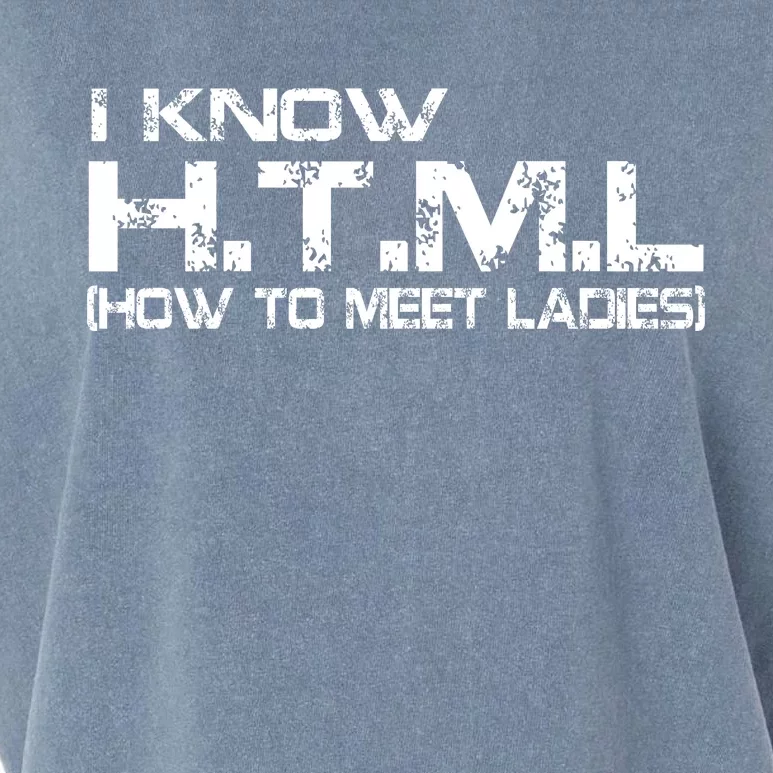 I know HTML How To Meet Ladies Garment-Dyed Women's Muscle Tee