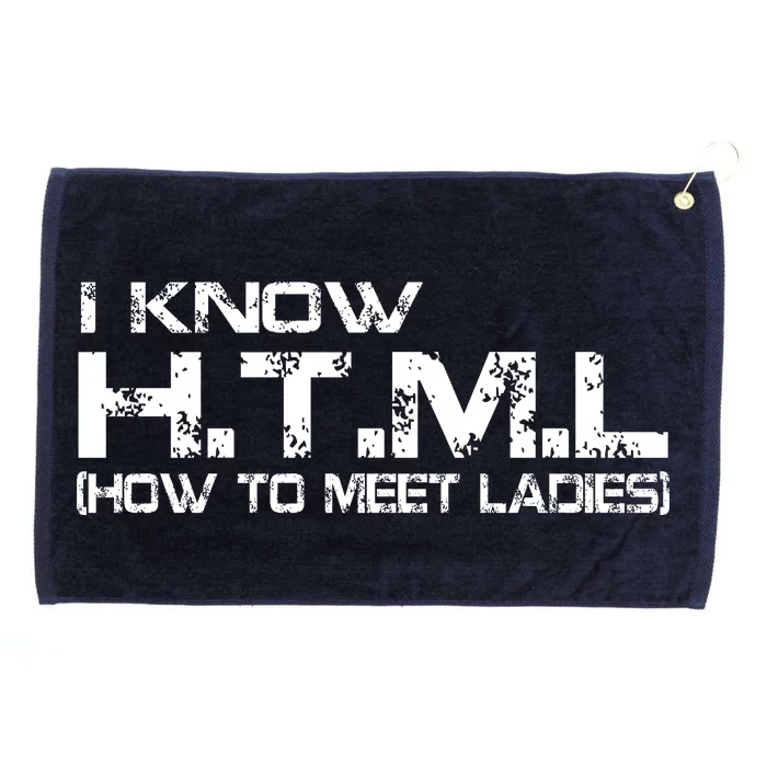 I know HTML How To Meet Ladies Grommeted Golf Towel