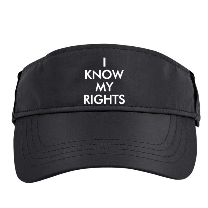 I Know My Rights Protest Adult Drive Performance Visor