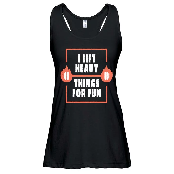 I Lift Heavy Things For Fun Ladies Essential Flowy Tank