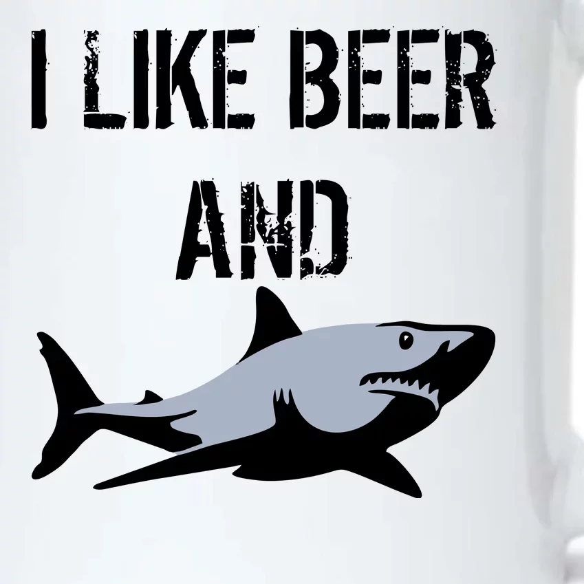 I Like Beer And Sharks Black Color Changing Mug