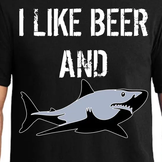 I Like Beer And Sharks Pajama Set