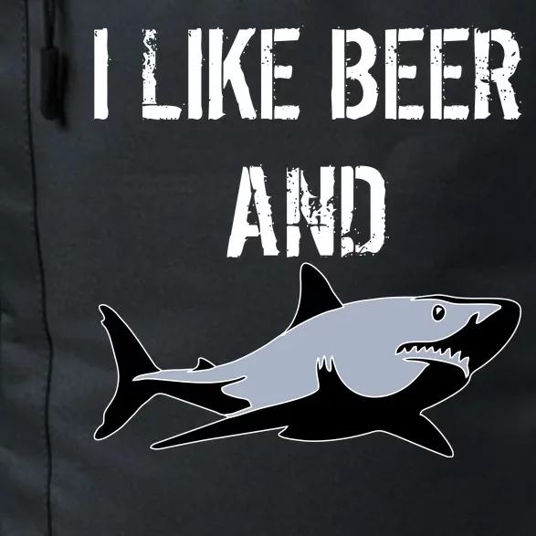 I Like Beer And Sharks Daily Commute Backpack