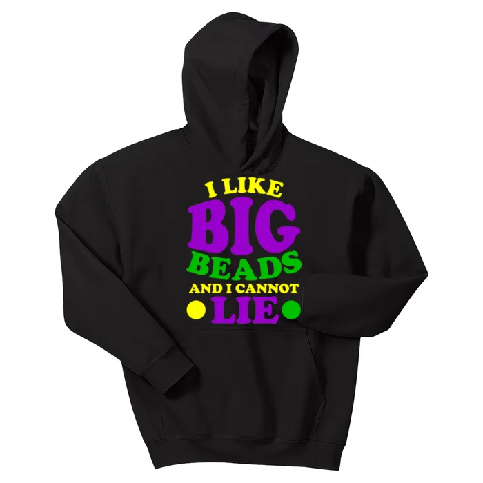 I Like Big Beads and I Cannot Lie Mardi Gras Kids Hoodie