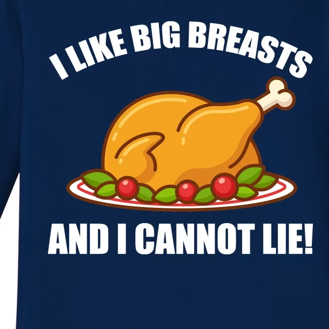 I like Big Breasts And I Cannot Lie Baby Long Sleeve Bodysuit