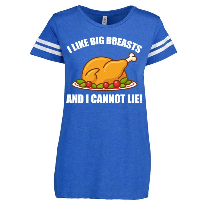 I like Big Breasts And I Cannot Lie Enza Ladies Jersey Football T-Shirt