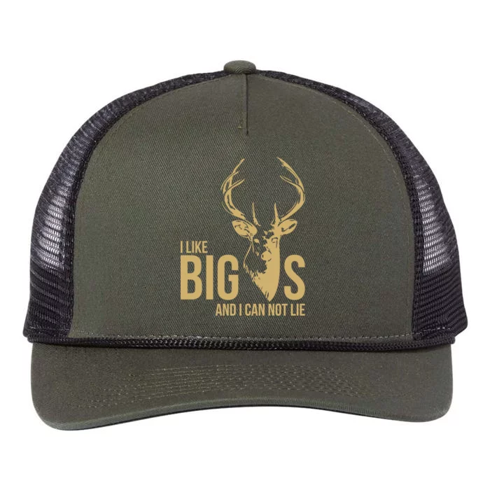 I Like Big Bucks and I Cannot Lie Retro Rope Trucker Hat Cap