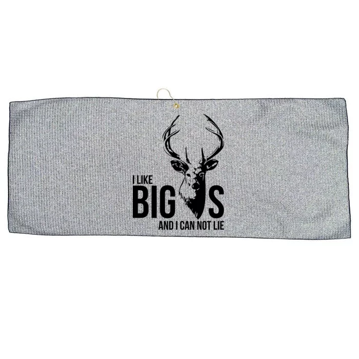 I Like Big Bucks and I Cannot Lie Large Microfiber Waffle Golf Towel