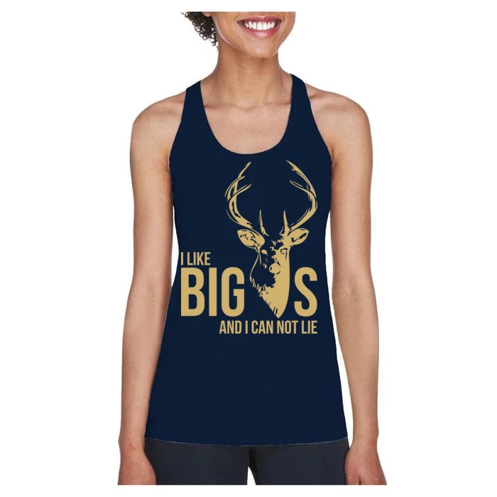 I Like Big Bucks and I Cannot Lie Women's Racerback Tank