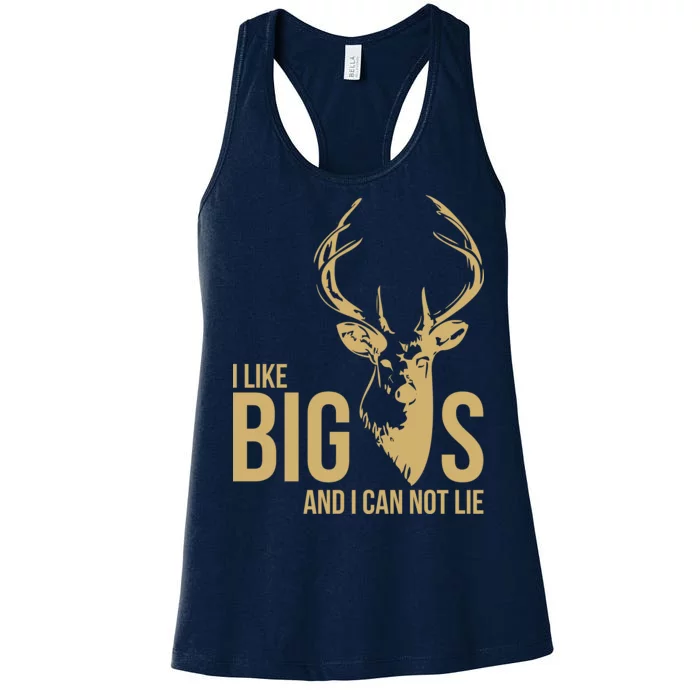 I Like Big Bucks and I Cannot Lie Women's Racerback Tank