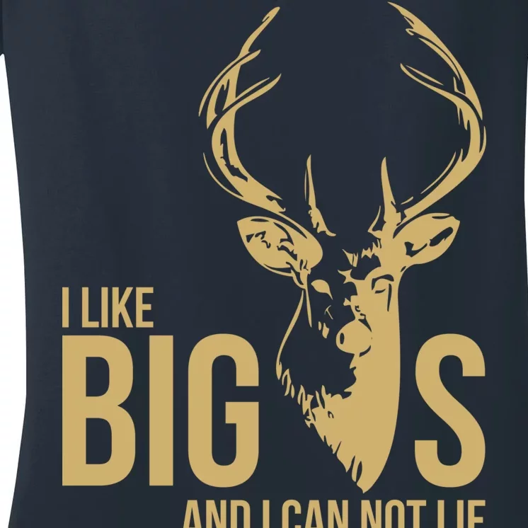 I Like Big Bucks and I Cannot Lie Women's V-Neck T-Shirt