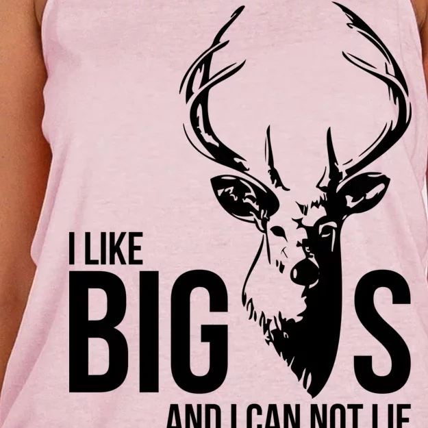 I Like Big Bucks and I Cannot Lie Women's Knotted Racerback Tank