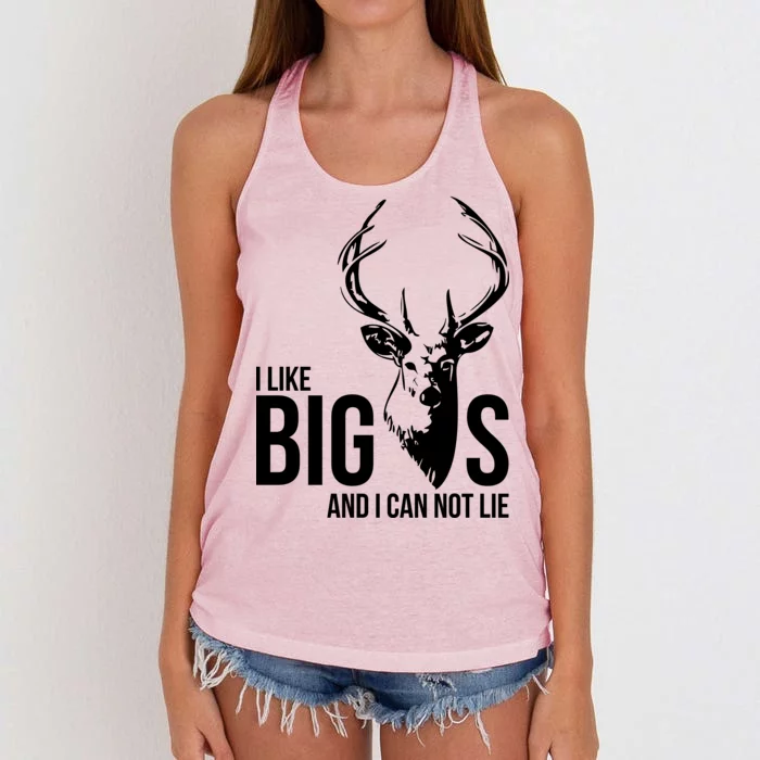 I Like Big Bucks and I Cannot Lie Women's Knotted Racerback Tank