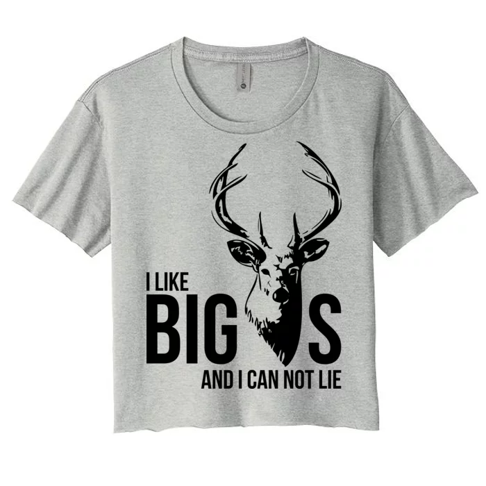 I Like Big Bucks and I Cannot Lie Women's Crop Top Tee