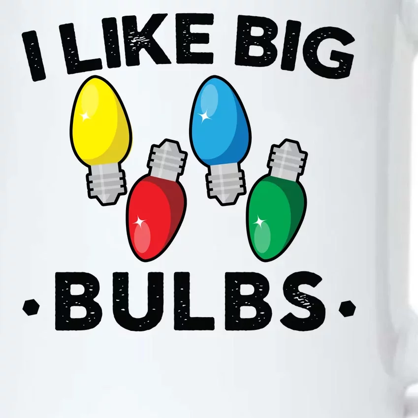 I Like Big Bulbs Funny Christmas Lights Black Color Changing Mug