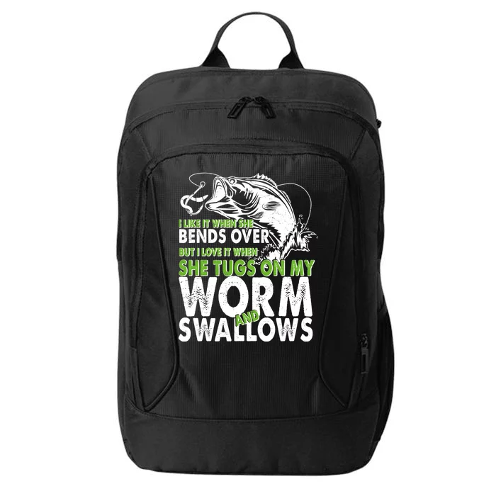 I Like It When She Bends Over Fishing Bait City Backpack